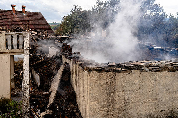 Professional Fire Damage Repair technician working in Henriette, MN
